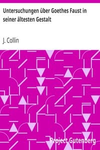 AI Voice AudioBook: Untersuchungen über Goethes Faust in seiner ältesten Gestalt by J. Collin