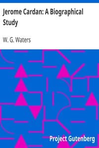 AI Voice AudioBook: Jerome Cardan: A Biographical Study by W. G. Waters
