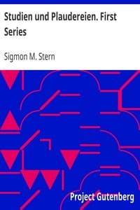 AI Voice AudioBook: Studien und Plaudereien. First Series by Sigmon M. Stern