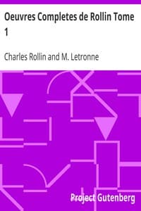 AI Voice AudioBook: Oeuvres Completes de Rollin Tome 1 by Charles Rollin
