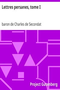 AI Voice AudioBook: Lettres persanes, tome I by baron de Charles de Secondat Montesquieu