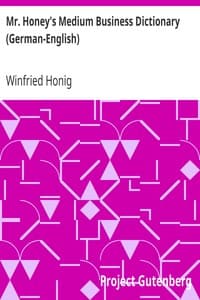 AI Voice AudioBook: Mr. Honey's Medium Business Dictionary (German-English) by Winfried Honig