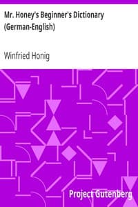 AI Voice AudioBook: Mr. Honey's Beginner's Dictionary (German-English) by Winfried Honig