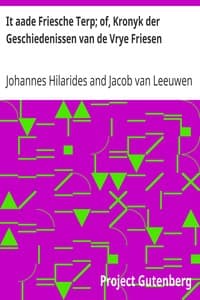 AI Voice AudioBook: It aade Friesche Terp; of, Kronyk der Geschiedenissen van de Vrye Friesen by Johannes Hilarides