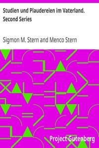 AI Voice AudioBook: Studien und Plaudereien im Vaterland. Second Series by Sigmon M. Stern