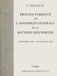 Livre Audio Voix IA : Procès-verbaux de l'Assemblée générale de la section des Postes par F. Braesch