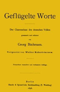 AI Voice AudioBook: Geflügelte Worte: Der Citatenschatz des deutschen Volkes by Georg Büchmann