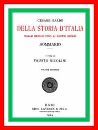 AI Voice AudioBook: Della storia d'Italia dalle origini fino ai nostri giorni, sommario. v. 2 by conte Cesare Balbo