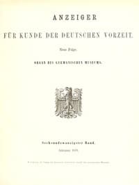 AI Voice AudioBook: Anzeiger für Kunde der deutschen Vorzeit (Jg. 26, 1879) by Various