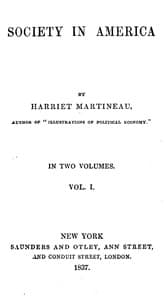 AI Voice AudioBook: Society in America, Volume 1 (of 2) by Harriet Martineau