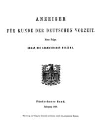 AI Voice AudioBook: Anzeiger für Kunde der deutschen Vorzeit (1868) by Various