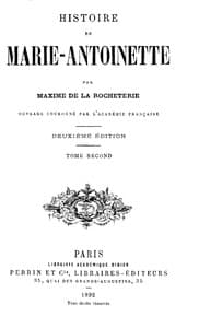 AI Voice AudioBook: Histoire de Marie-Antoinette, Volume 2 (of 2) by Maxime de La Rocheterie