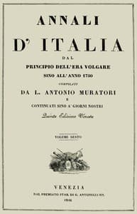 AI Voice AudioBook: Annali d'Italia, vol. 6 by Lodovico Antonio Muratori