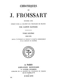 AI Voice AudioBook: Chroniques de J. Froissart, tome 10/13 - 1380-1382 (Depuis l'avènement de Charles VI jusqu'au commencement de la campagne de Flandre) by Jean Froissart