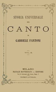 AI Voice AudioBook: Storia universale del canto, Vol. 2 (of 2) by Gabriele Fantoni
