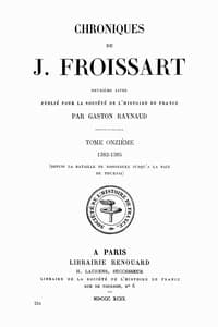 AI Voice AudioBook: Chroniques de J. Froissart, tome 11/13 - 1382-1385 (depuis la bataille de Roosebeke jusqu'à la paix de Tournai) by Jean Froissart