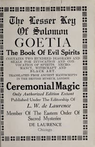 AI Voice AudioBook: The lesser Key of Solomon, Goetia, the book of evil spirits - contains two hundred diagrams and seals for invocation and convocation of spirits, necromancy, witchcraft and black art by Unknown