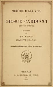 AI Voice AudioBook: Memorie della vita di Giosue Carducci (1835-1907) by Giuseppe Chiarini