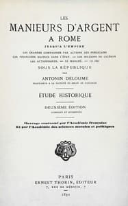AI Voice AudioBook: Les manieurs d'argent à Rome jusqu'à l'Empire by Antonin Deloume