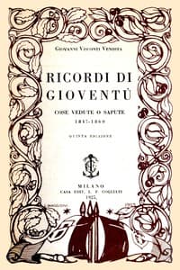 AI Voice AudioBook: Ricordi di gioventù - Cose vedute o sapute - 1847-1860 by Giovanni Visconti Venosta