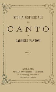 AI Voice AudioBook: Storia universale del canto, Vol. 1 (of 2) by Gabriele Fantoni