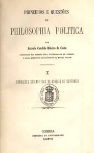 AI Voice AudioBook: Principios e questões de philosophia politica (Vol. 1 of 2) by António Cândido